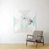 モダンなスタイルの幾何学的設計 タペストリー (インサイチュ)