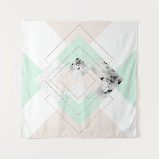 モダンなスタイルの幾何学的設計 タペストリー (正面)