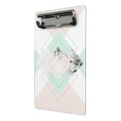 モダンなスタイルの幾何学的設計 ミニクリップボード (アングル2)
