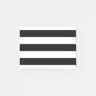 モダンなスタイルの白黒ストライプ ポストイット