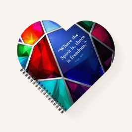 モダンなステンドグラス幾何学信仰ジャーナル ノートブック