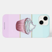 モダンなストライプがおしゃれなカップケーキ Case-Mate iPhoneケース (裏面 (横))