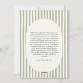 モダンなストライプのフォトコラージュ 温かい色合い 幸せな シーズンカード (裏面)