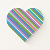 モダンなストライプ 明るい色 NAME プレピー ヒップ ファン ノートブック (裏面)