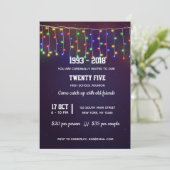 モダンなストリングライト 招待状 (スタンド正面)