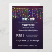 モダンなストリングライト 招待状 (正面/裏面)