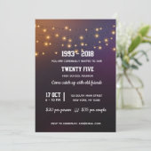 モダンなストリングライト 招待状 (スタンド正面)