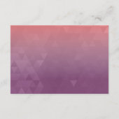 モダンなストリングライト 熱帯の結婚式の披露宴 エンクロージャーカード (裏面)