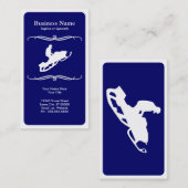 モダンなスノーモービル 名刺 (正面/裏面)