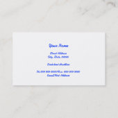 モダンなスパの名刺 名刺 (裏面)