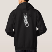 モダンなスポットアートの猫グラフィックの服 パーカ (裏面)
