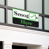 モダンなスモッグ点検 横断幕 (ビルの外側)