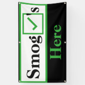 モダンなスモッグ点検 横断幕 (縦)
