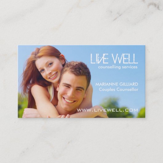 モダンなセラピストの名刺 名刺 (正面)