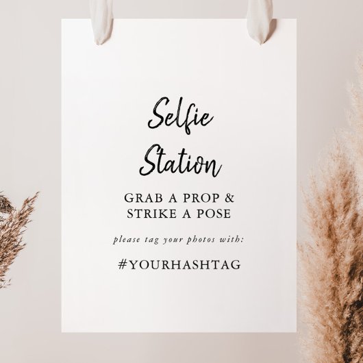 モダンなセルフィーステーション看板 ポスター