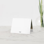 モダンなセージグリーンの写真 新婚夫婦の感謝カード サンキューカード (裏面)