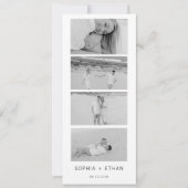 モダンなセーブ・ザ・デート フォトストリップ セーブザデート (正面)