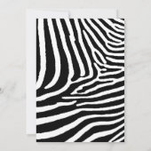 モダンなゼブラストライプ ゴールド 50周年結婚記念日 招待状 (裏面)
