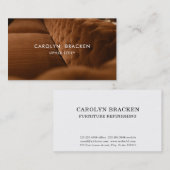 モダンなソファのインテリア・デザインの家具の家具製造販売業 名刺 (正面/裏面)