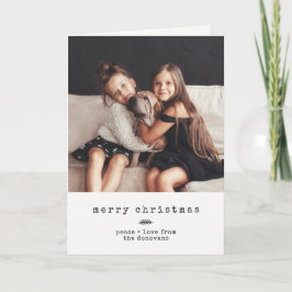 モダンなタイプライター|の白黒休日の写真 シーズンカード