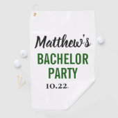 モダンなタイポグラフィのゴルフタオル ウェディングギフト ゴルフタオル (インサイチュ)