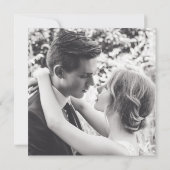 モダンなタイポグラフィの結婚式 セーブザデート (裏面)