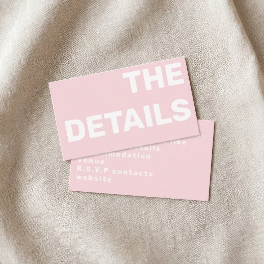 モダンなタイポグラフィの詳細封入カード エンクロージャーカード