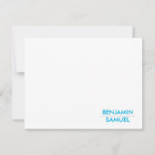 モダンなタイポグラフィはバー(ユダヤ教の)バル・ミツバーノートの感謝していしています 出欠カード (正面)