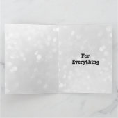 モダンなタイポグラフィスタイル 感謝を込めて 父の日 カード (内部)