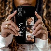 モダンなタイポグラフィーがかっこいいママ3写真 ブラック Case-Mate iPhoneケース