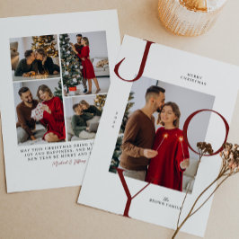 モダンなタイポグラフィーが楽しいクリスマスの写真 シーズンカード