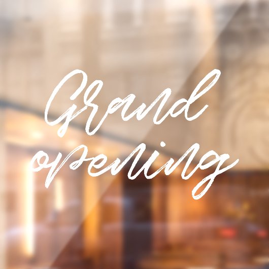 モダンなタイポグラフィーの店舗のグランドオープニング ウィンドウサイン (シート2)