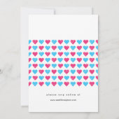 モダンなタイポグラフィーの招待状 太いフォントで 招待状 (裏面)