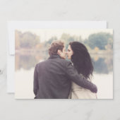 モダンなタイポグラフィーの結婚式の「保存の日」ベースカード セーブザデート (正面)