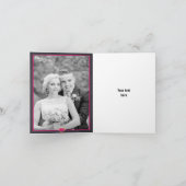 モダンなタイポグラフィーの結婚式　ありがとう サンキューカード (内部)