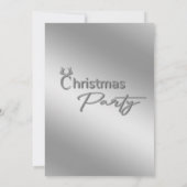 モダンなタイポグラフィーコーポレートクリスマスパーティー 招待状 (裏面)
