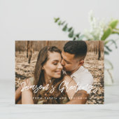 モダンなタイポグラフィー ホリデーシーズンの写真 シーズンカード (スタンド正面)