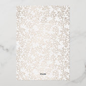 モダンなタイポグラフィ シンプル 楽しい写真 箔シーズンカード (裏面)