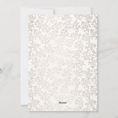 モダンなタイポグラフィ シンプル 楽しい ローズゴールド フォト シーズンカード (裏面)