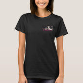 モダンなタイポグラフィ「LASHES by」マツエクアーティスト Tシャツ (正面)
