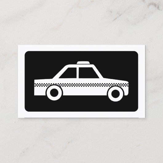 モダンなタクシー 名刺 (裏面)