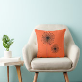 モダンなタンポポの花カスタムな色の枕 クッション (椅子)