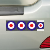 モダンなターゲット バンパーステッカー (車上)