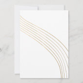 モダンなターコイズとゴールドの21歳の誕生日 招待状 (裏面)