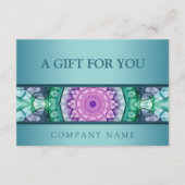 モダンなターコイズブルーのスイレン マンダラ (正面)