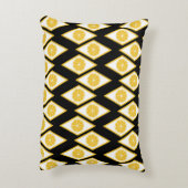 モダンなダイヤモンドパターンの柑橘類の切れ アクセントクッション (裏面(縦))