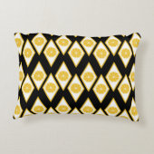 モダンなダイヤモンドパターンの柑橘類の切れ アクセントクッション (裏面)