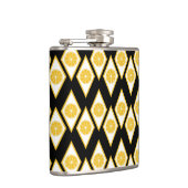 モダンなダイヤモンドパターンの柑橘類の切れ フラスク (右)