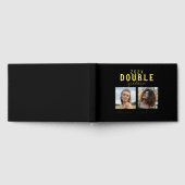 モダンなダブル祝賀会 卒業式 ゲストブック (全面)