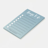 モダンなチェックリストの緑グラデーションな|はあなたの名前を加えます ポストイット (アングル)